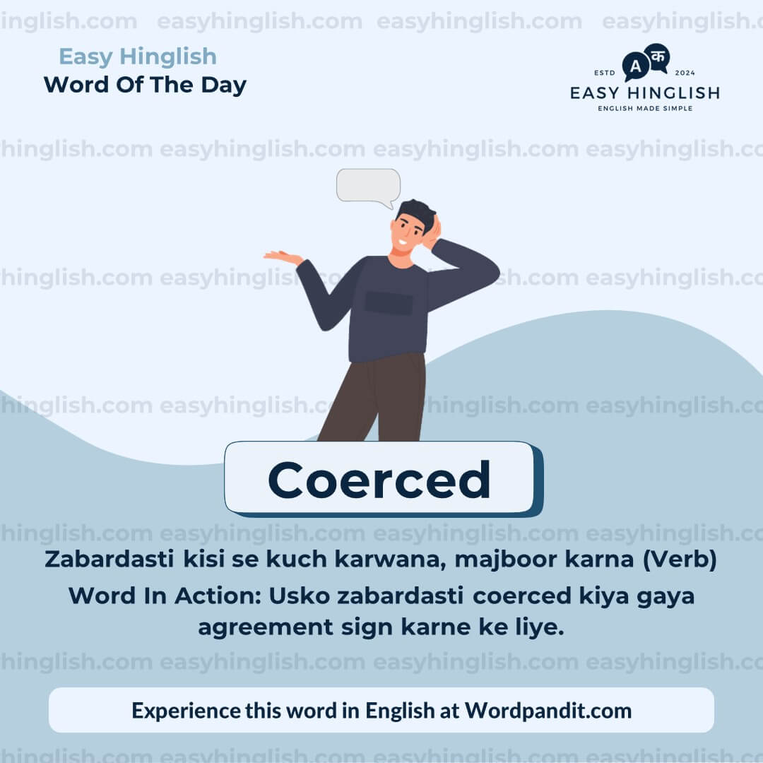 Coerced Vocabulary Post Segregate Vocabulary Post