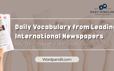 Daily Vocabulary from International Newspapers and Publications: October 30, 2025