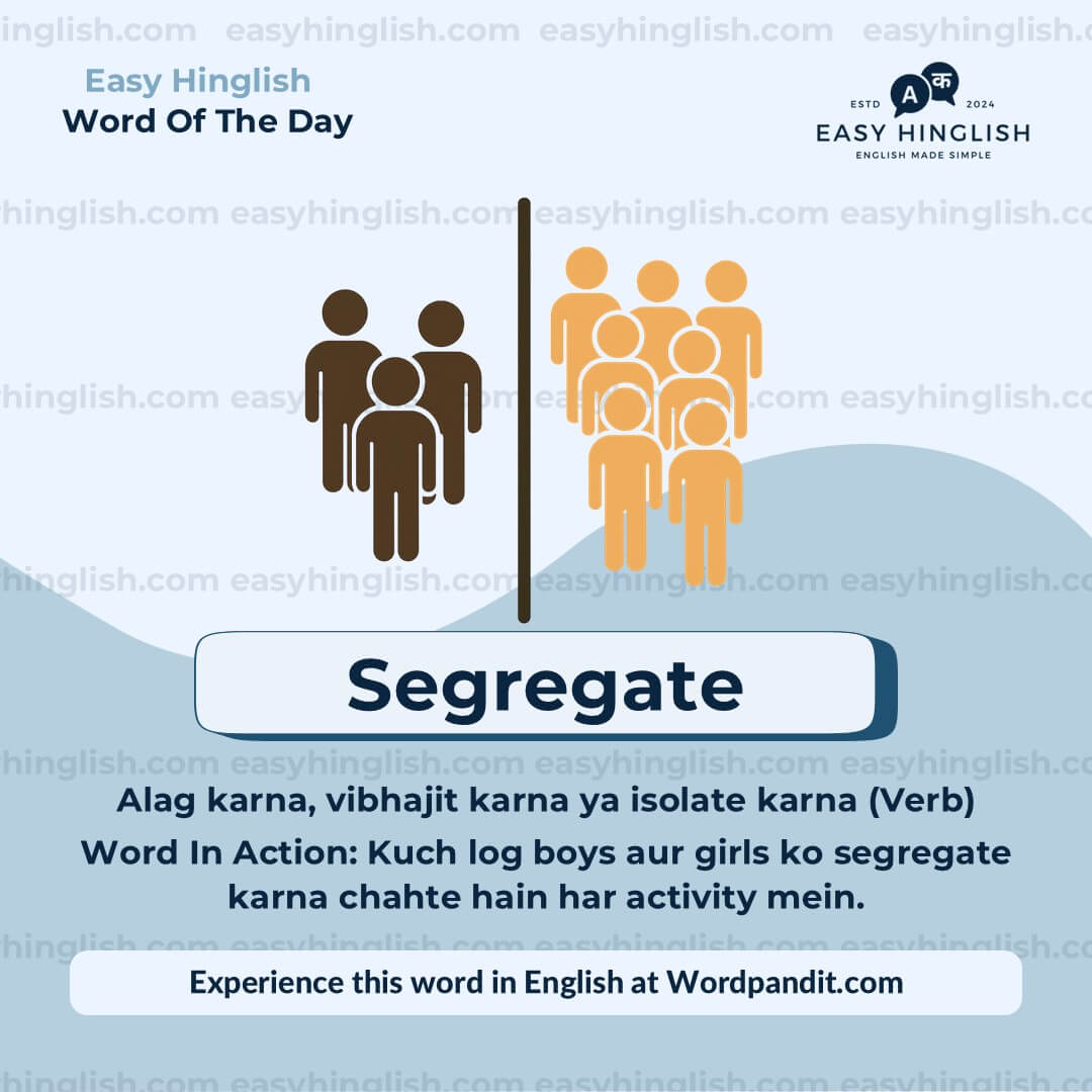 Segregate Vocabulary Post